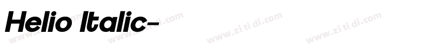 Helio Italic字体转换